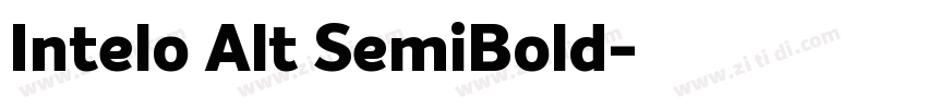 Intelo Alt SemiBold字体转换